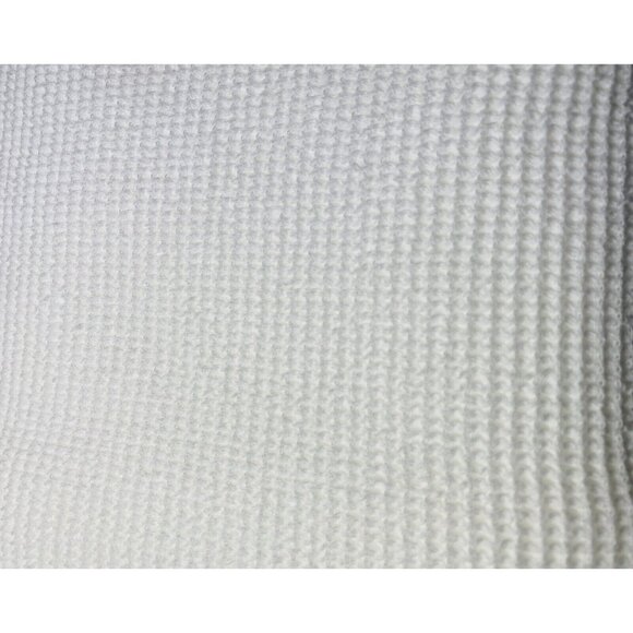 INUP HOME Fine Linens Waffle Weave Throw Blanket White Bedspread Portugal Cotton - Picture 5 of 8